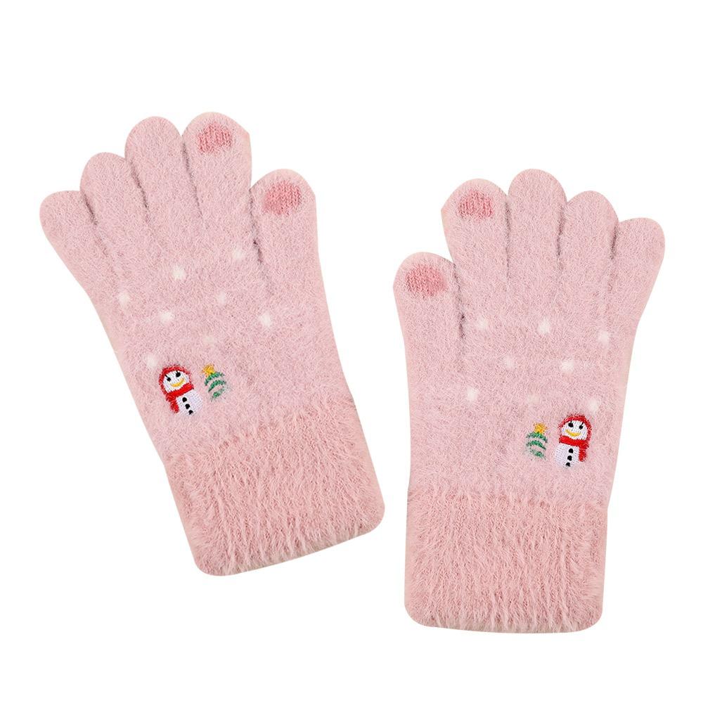 Thickened Warm Gloves Non Slip Knitted Gloves Fashion Touchscreen Gloves  Women Men