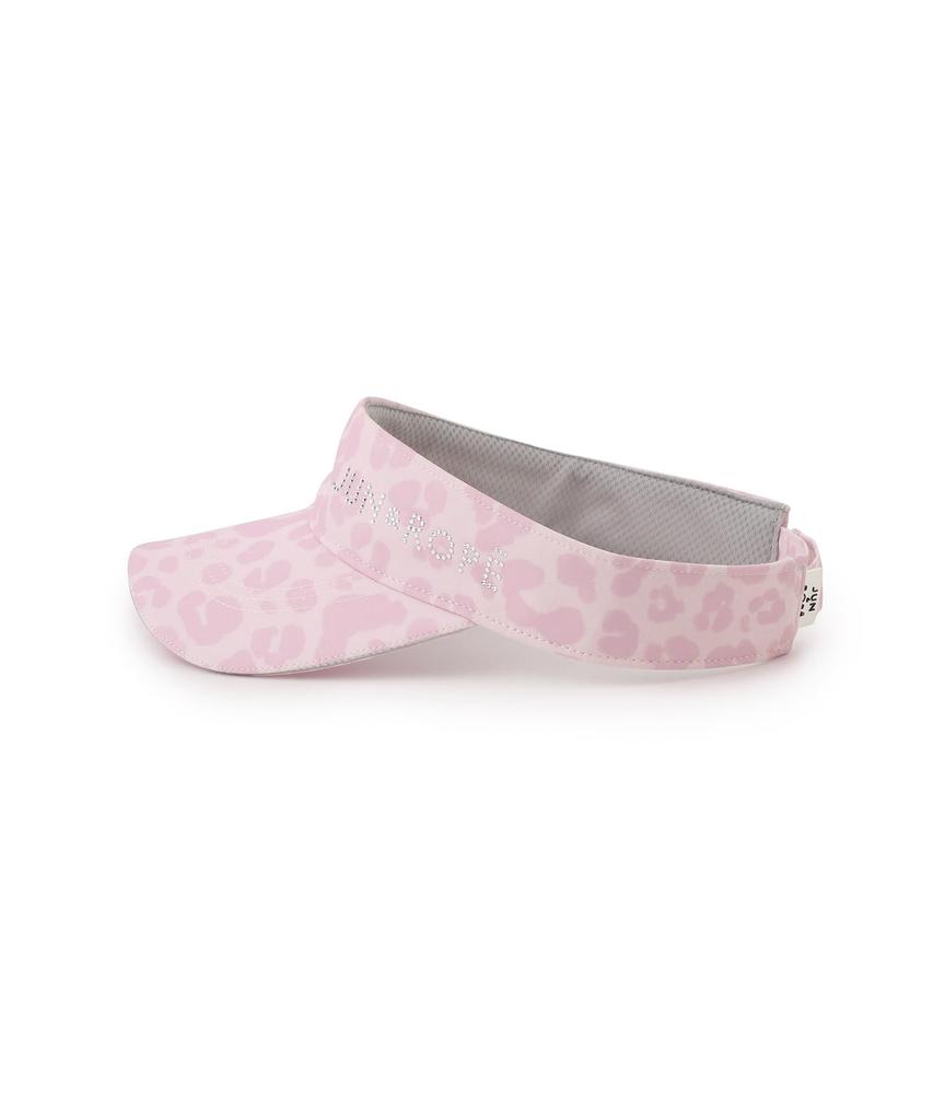 Jun & Rope Animal Pattern Rhinestone Visor for Women ERU15000 Gray (07)