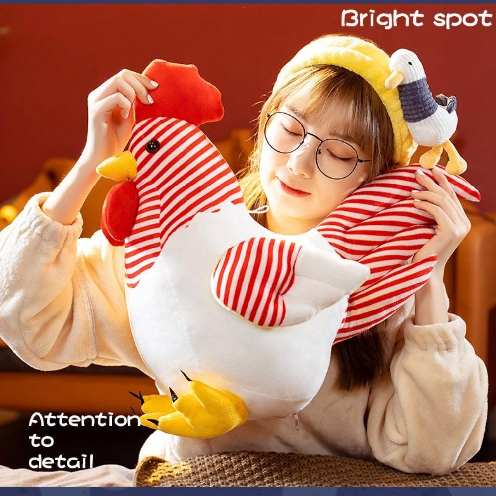 Stuffed Chicken Plush Toy Soft Chick Stuffed Dolls Animal Doll Chick Soft Pillow  Birthday Gift