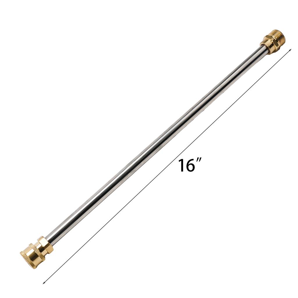 Tool Pressure Washer Wand 16" Quick Connect Extension rod 1/4" Connector