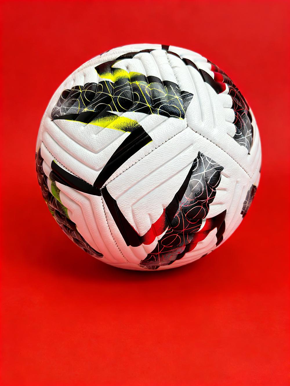 Voetbal Professioneel Buiten Sportwedstrijd Ballen Hoge Kwaliteit PU Materiaal Training Naadloos Voetbal Standaard Maat 5 black