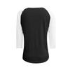 T-shirt da baseball casual da donna con maniche raglan, vestibilità larga, girocollo, leggera, morbida, comoda, per l'uso quotidiano