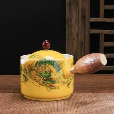 Chinese Style Kung Fu Travel Ceramic Tea Set Portable Teapot Set with 360 Rotation Tea Make Teacup Cup for Tea Gift Bag 2025 New