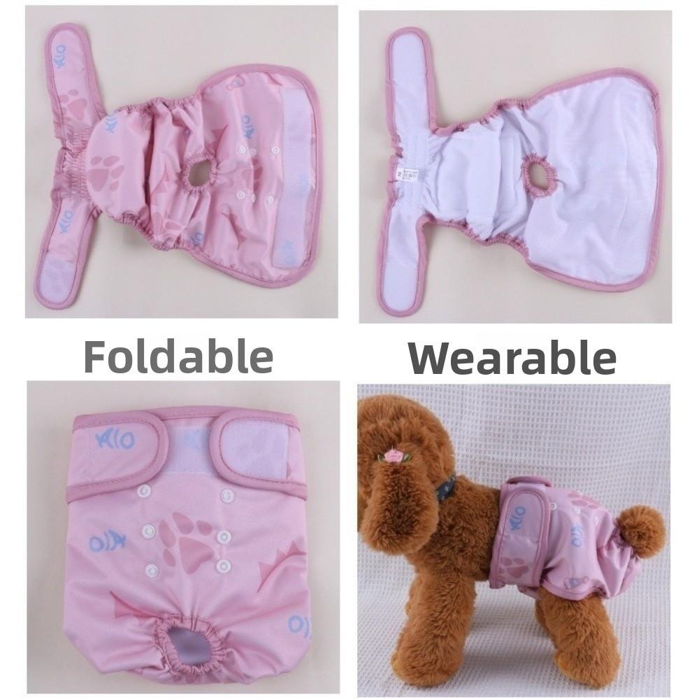 Adjustable Female Dog Diapers Washable Pet Physiological Pants  Dog Menstrual Period