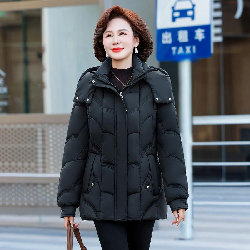 2025 winter down cotton jacket thickened cropped padded jacket women's autumn and winter warm cotton jacket