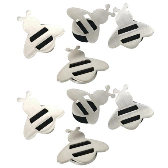 

8 шт./компл. магнитная скатерть с изображением пчелы, сверхмощная ветрозащитная крышка из нержавеющей стали для обеденного стола, подвесной магнит на холодильник, товары для дома