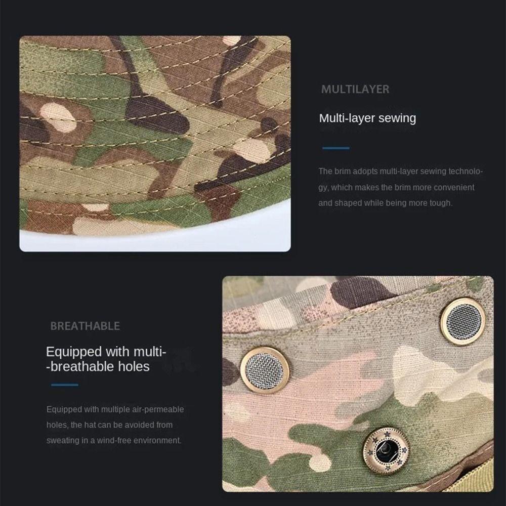 Sunscreen Balaclava Boonie Hat Wide Brim Sun Hat Durable Fishing Cap Full Face Mask Set  Outdoor