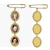 Classical Photo Holder Brooch Suitable for Clothing Suit Shirt Scarf Hat Bags