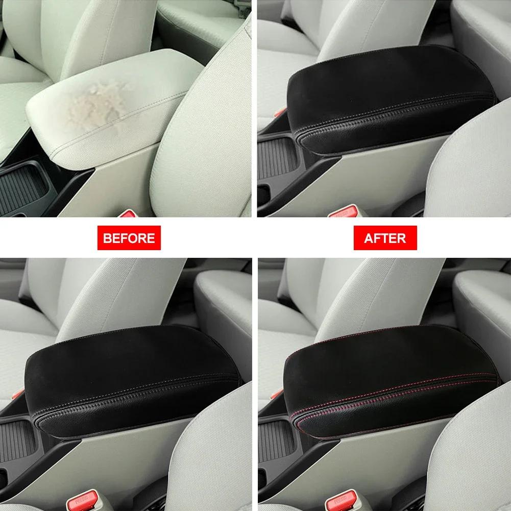 For 2012 2013 2014 2015 Honda CIVIC 9th Gen Microfiber Leather Center Control Armrest Box Cover Automotive Interior Accessories
