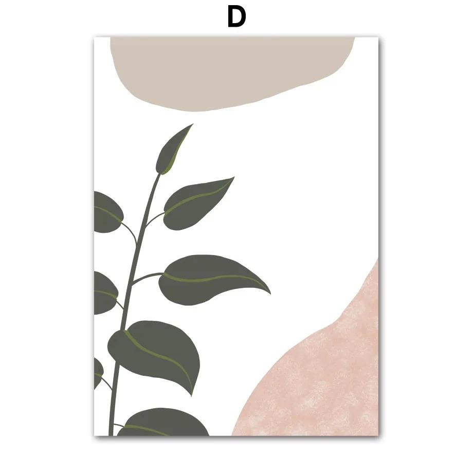 Botanical Print Turtle Backed Bamboo Boho Abstract Flower Market Wall Art Mural Canvas Painting Poster Living Room Home Decor