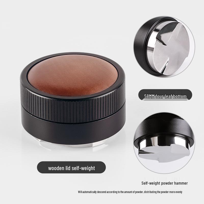 Automatic Height-Adjusting 304 Stainless Coffee Tamper, Self-Weighted, Sizes 51/53/58mm