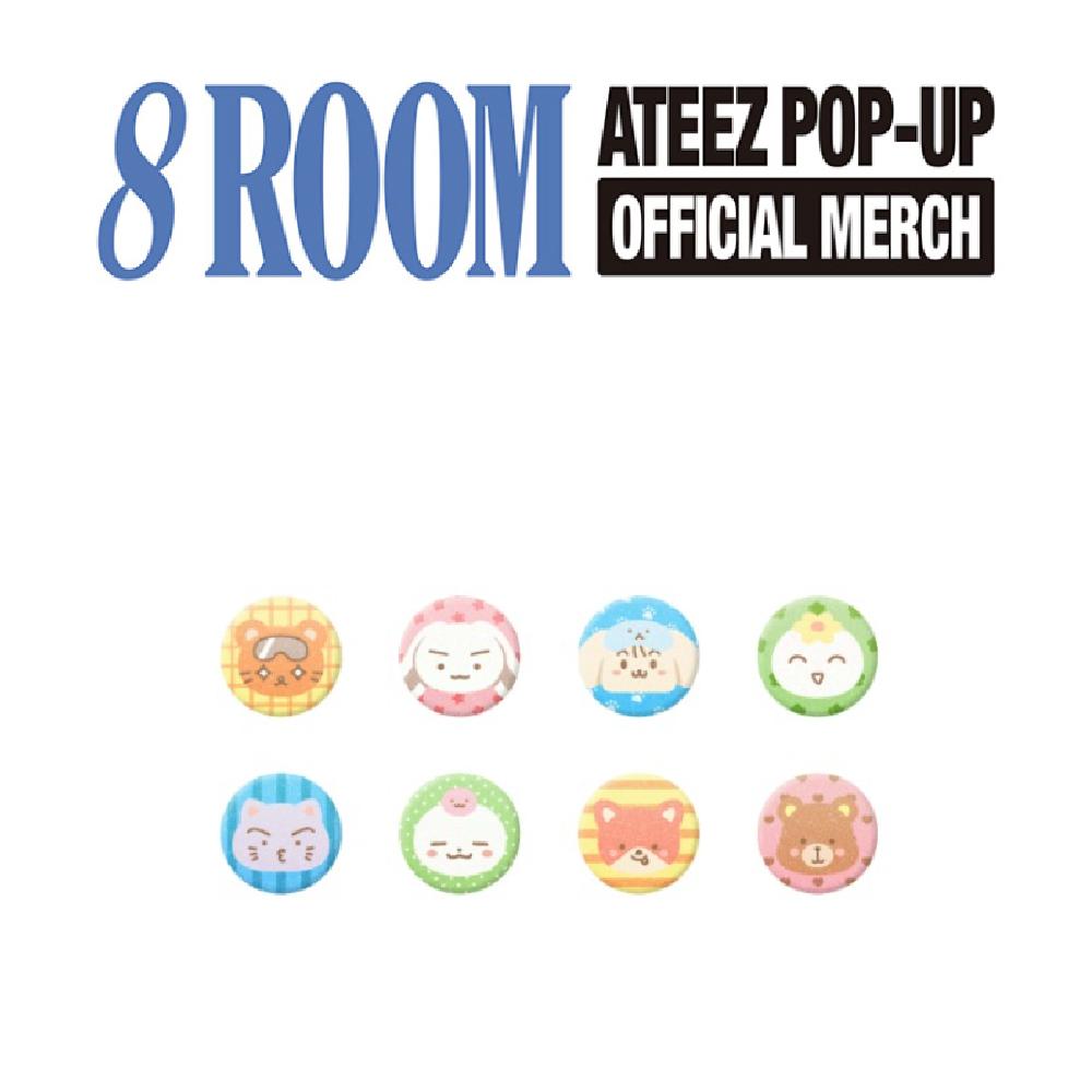 

Pre-order ATEEZ 7th Anniversary POP-UP 8ROOM Random Button Badges Random 1ea