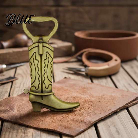 Unique Party Favor Sets Cowboy Boot Bottle Opener Durable Zinc Alloy Western Theme Openers with Favors for Guests Thank You Card Weddings And Events