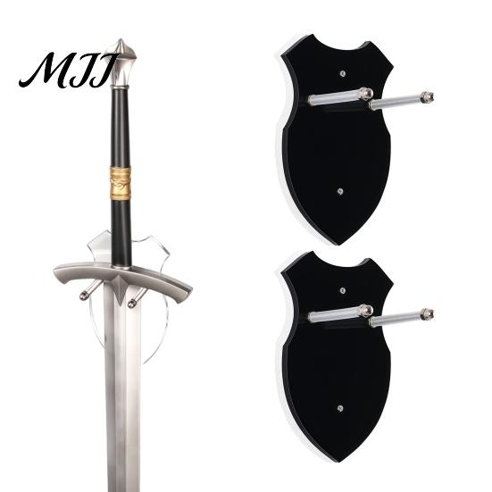Acrylic Swords Rack for Collection Wall Mount Rack, Vertical Space Saving Holder, Easy Hanging Longswords Installation Axes Display Stand