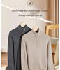 Men's Wool Lyocell Zipper Stand Collar Sweater - Autumn/Winter 2025