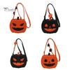 Waterproof Pumpkin Purse Cute Crossbody Bag, Halloween Trick or Treat Fashionable Novelty Bag Lightweight with Adjustable Strap for Women Kids Handbag