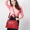 Women Shoulder Bag Portable Large Bag Soft Leather Contrast Color Large-capacity Shoulder Bag