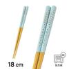 Asahi Koyo Sumikkogurashi Chopsticks 18cm Dot Dishwasher Safe Light Blue SG21-05