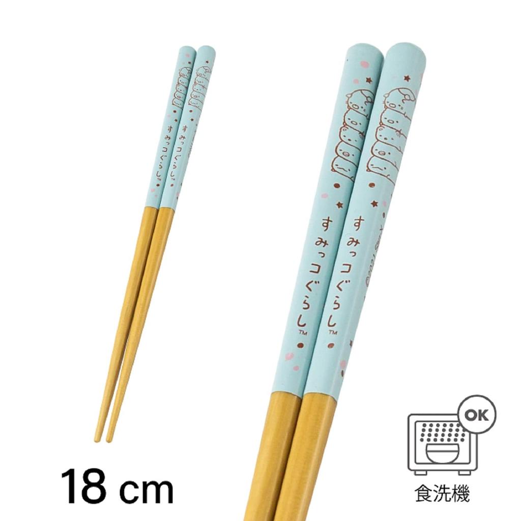 Asahi Koyo Sumikkogurashi Chopsticks 18cm Dot Dishwasher Safe Light Blue SG21-05