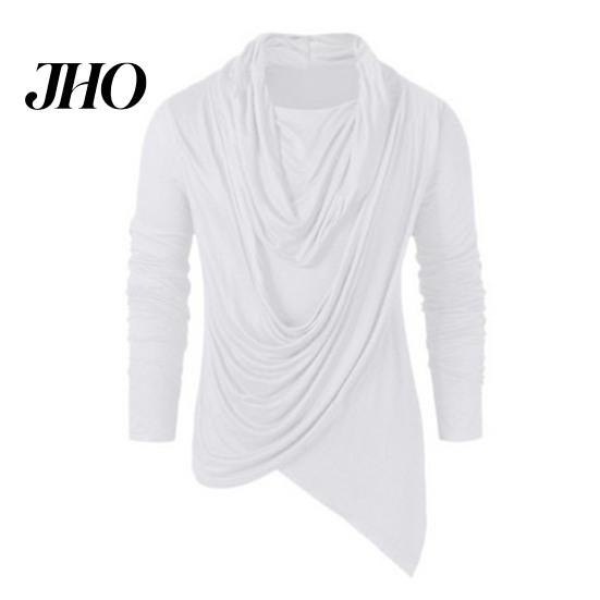 Rollkragen Herren Basic Oberteile Einfarbige Langarm Pullover Locker Weich Frühling Atmungsaktiv Asymmetrisch Bequem Herbst Hemd Tägliche Kleidung