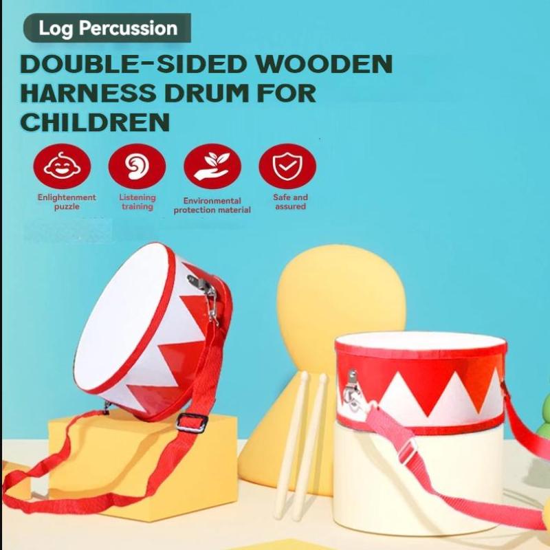 Drum Wood Kids Early Educational Musical Instrument For Children Baby Toys Beat Instrument Hand Drum