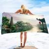 Oversized Microfiber Sand Free Towels Pool Beach Towels Quick Dry Beach Towel Chinese Style Beach Towel for Women and Men