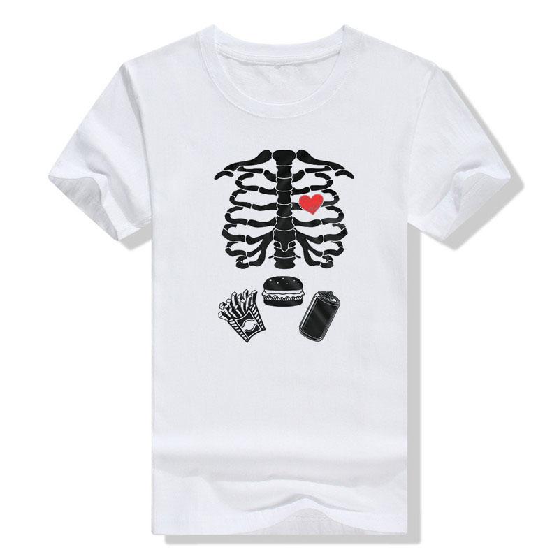 

Maternity Halloween Skeleton T-Shirts Couple X-ray Baby Pregnancy Tee Men s Burger Food Funny Pregnancy Announcement Y2k Clothes 4XL