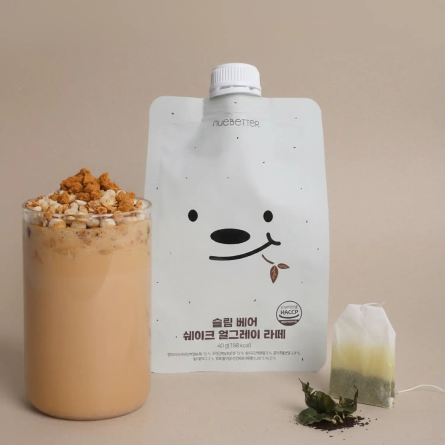 nuebetter Slim Bear Shake #Earl Grey Latte 40g*5ea #Earl Grey Latte 40g*5ea