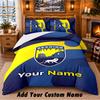 Reading FC Pattern Bedding 3Pcs Set Custom Name, Bed Sheet And Pillowcases For Home Bedroom