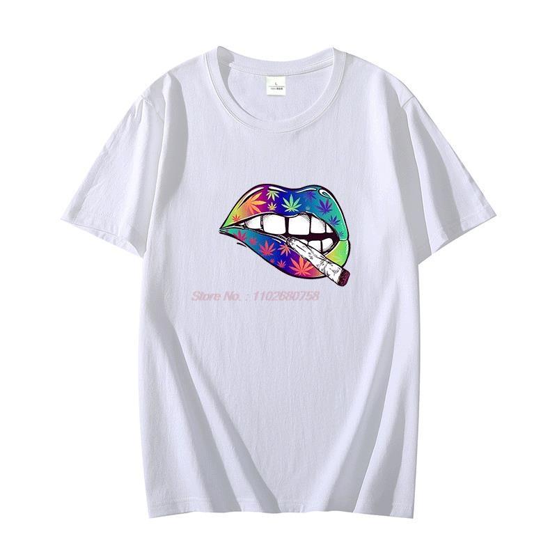 Colourful Lips Fashion Graphic T Shirts Oversized Tees Tops Short Sleeve Tshirt Summer  High Quality Unisexs Print T Shirt