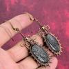 Stingray Coral Earring Copper Wire Wrapped Earring Gemstone Earrings Handmade Copper Jewelry Dangle Earrings Gifts for Her Wire Wrap Jewelry
