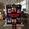 Halloween horror thriller theme Stranger Things blanket, home warming, four season bed decoration, sofa cover, flannel throwing blanket K11