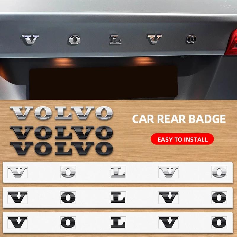 3D ABS Písmena Loga Auto Zadní Kufr Znak Nálepka Pro Volvo Xc60 Xc90 V40 V60 S60 V50 V90 S80 C40 XC40 V70 XC70 C30 C70 T5 T6