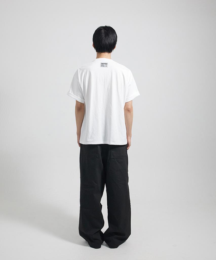 THANKS MESSIA Rib Cd Tshirt-White