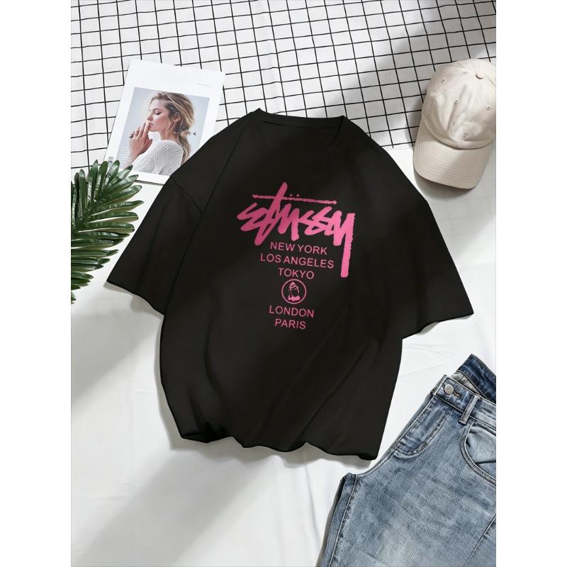 Lässiges einfarbiges Kurzarmshirt, vielseitig und langlebig, für Wochenendbesorgungen