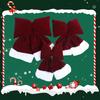 Velvet Christmas Bow Large Plush Stuffed Christmas Tree Hanging Bow
