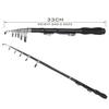 1.5M Carbon Fiber Winter Ice Fishing Rod with Reel Set Mini Pocket Rod Telescopic Ultra Light Short Small Sea Pole for Lure Fish