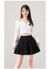 2025 Stylish Elastic Waist Jacquard Skirt - Fluffy Cake Design, Long Legs Effect, Versatile Slimming Short Skirt
