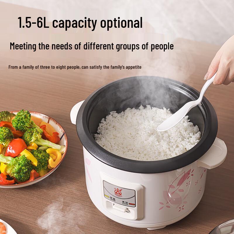 TRIANGLE Non-Stick Electric Rice Cooker with Steamer