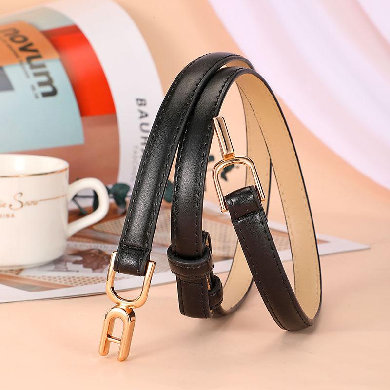 Ladies Thin Waist Chain High Quality Fabric Trend Retractable Belt Girls Belt