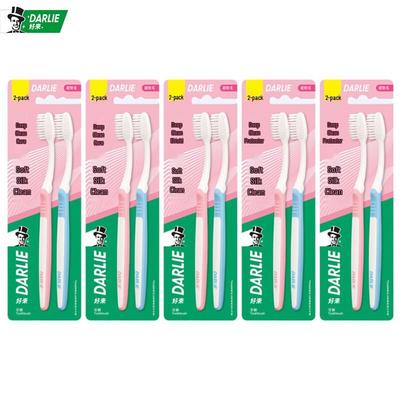 Silky Clean Soft Bristle Toothbrushes, 10-Pack