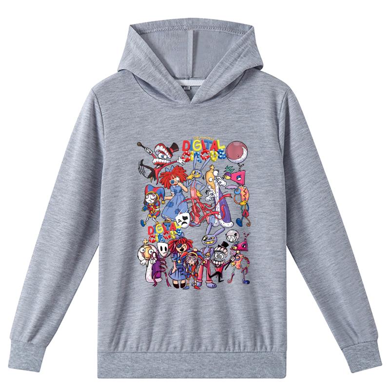 

Дитячий 3D-толстовка TTHE Amazing DIGITAL CIRCUS пуловер Дитячий светр 160cm сірий