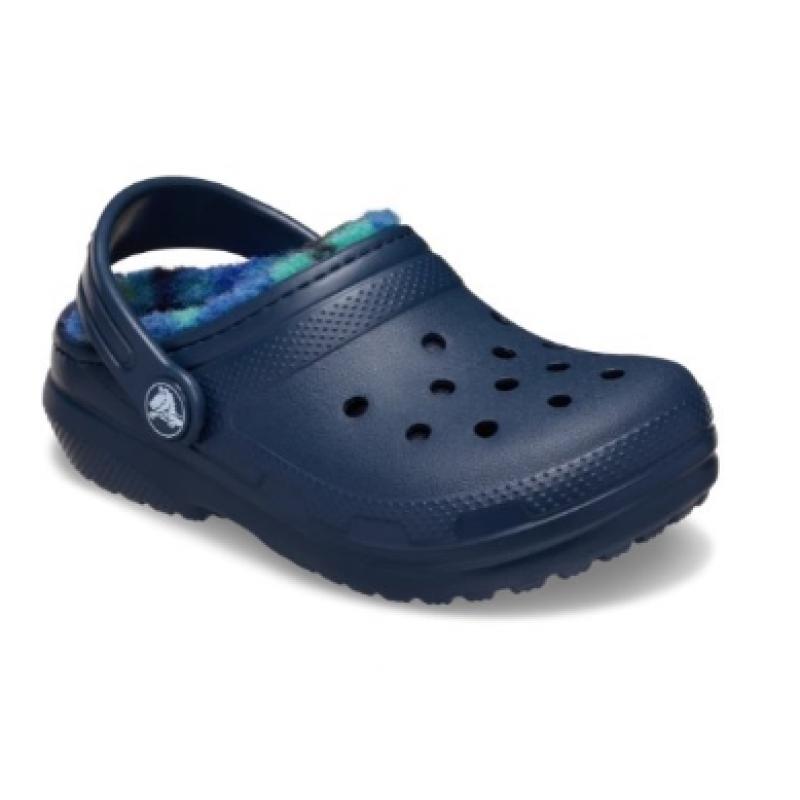 Crocs Classic Lined Bold Check Clogs Toddler 212038 410