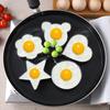 1/5 STÜCK Herz Spiegelei Form Edelstahl Eierform Maker Frühstück Backen Omelett Ringe Kochwerkzeuge Küchenzubehör