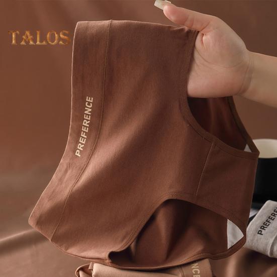 Women Underpants Mid Waist Solid Color Cotton Butt-lifted Good Breathability Elastic Quick-drying Sport Casual Briefs Female Panties