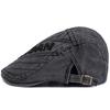 Nový styl Unisex Vintage Prané Baretky Klobouk Vyšívané Kovbojské Klobouky Pro Muže Ženy Retro Plochá Čepice Venkovní Neformální Streetwear Čepice