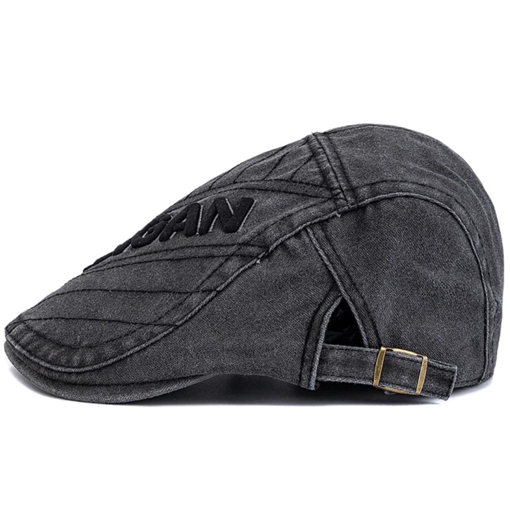 Nový styl Unisex Vintage Prané Baretky Klobouk Vyšívané Kovbojské Klobouky Pro Muže Ženy Retro Plochá Čepice Venkovní Neformální Streetwear Čepice
