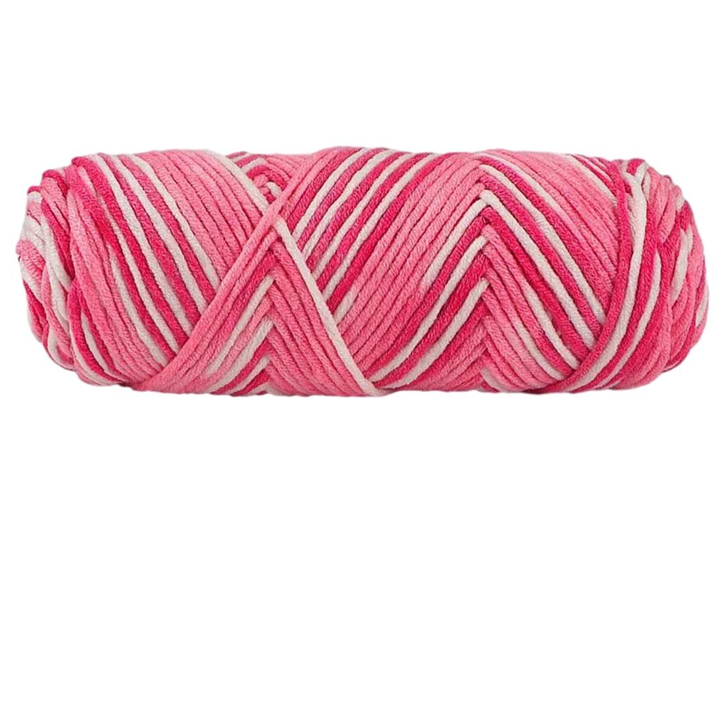 Milchbaumwollgarn Buntes Milchbaumwollgarn Weich Komfort Milchbaumwolle Häkeln Strickwaren DIY Handstrickgarn Mehrfarbig