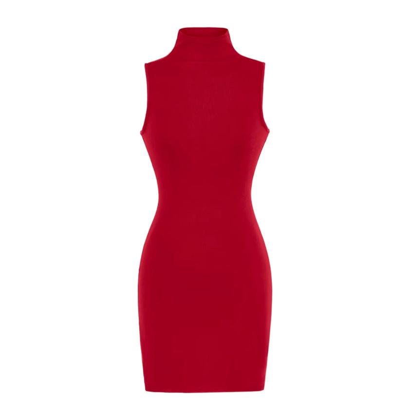

Trendy High-Waisted Sleeveless Dress: Elastic Waist, Elegant, Hip-Hugging Skirt - Early Spring 2026 Style for Women Medium