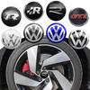4pcs 56mm 60mm 65mm Car Wheel Center Hub Cap Rim Cover For VW Volkswagen Passat Tiguan Golf Sharan Emblem Stickers Accessories